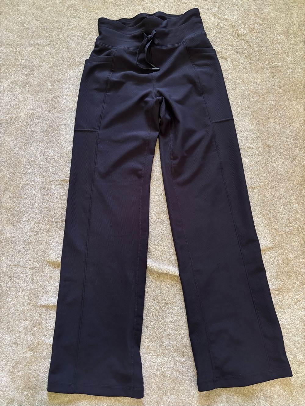 32 Degrees Black Wide-Leg Drawstring Waist Pants